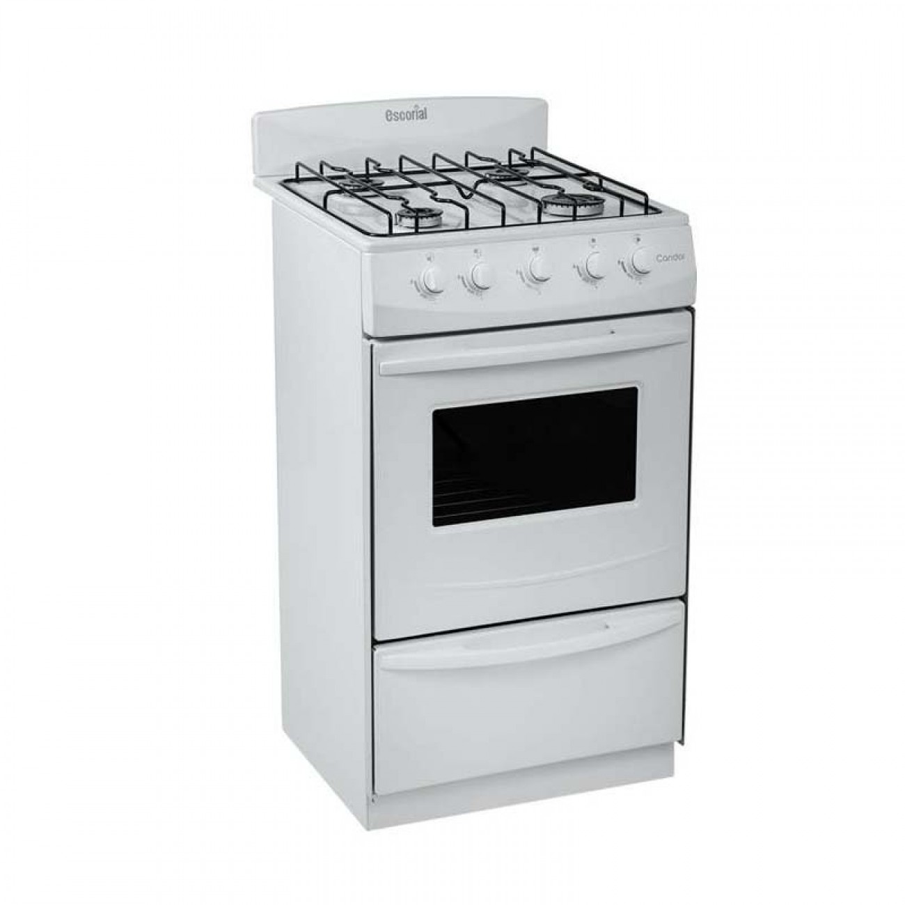 Imagen Cocina Escorial Candor 4h 50cm Blanca Gas Natural