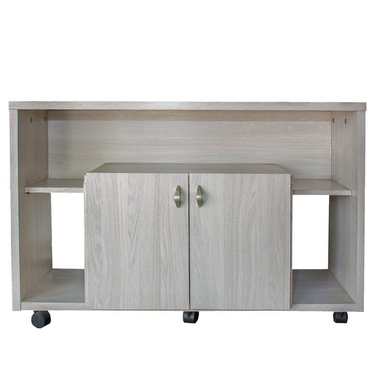 Imagen Mesa Rack Para Tv Led Audio Platinum 2604 1mt Gris Andino