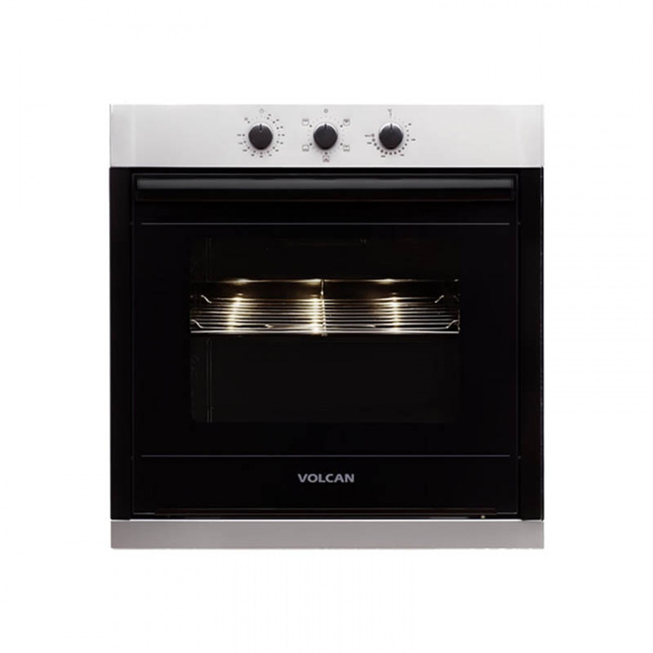 Imagen Horno Eléctrico Empotrable Volcan Hb6apv Negro/inox Grill