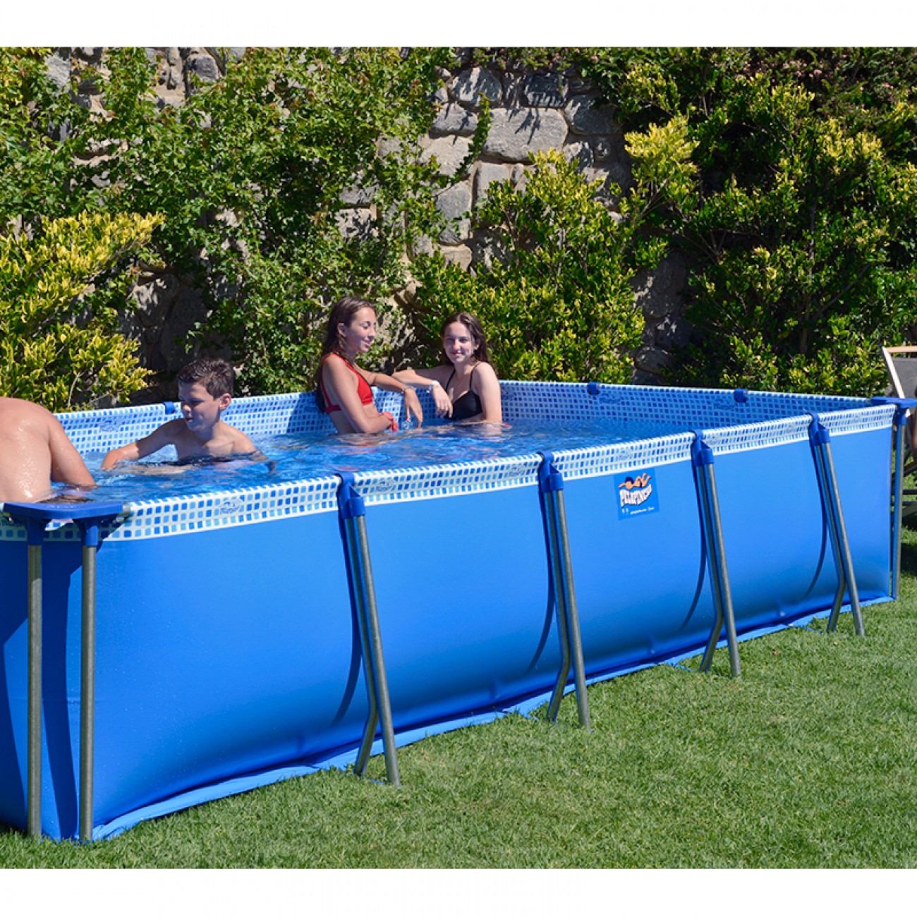 Imagen Pileta De Lona Pelopincho 1076 8000l 4,45 X 2,25 X 0,80 Mts